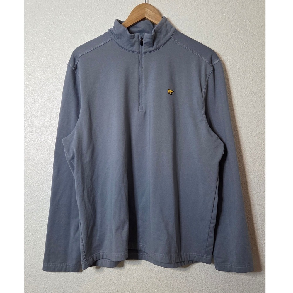Jack Nicklaus Blue Performance Quarter Zip Pullover Men's Medium Golf Athletic